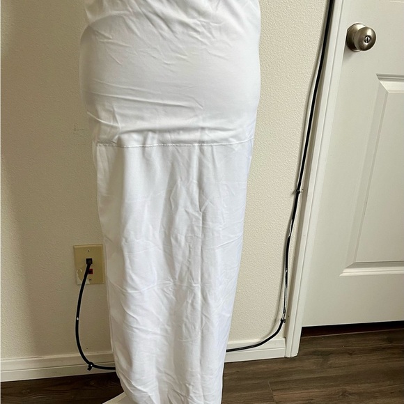 David’s Bridal white long slit control top slip size M - Picture 3 of 8